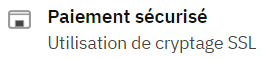 paiement sécurisé