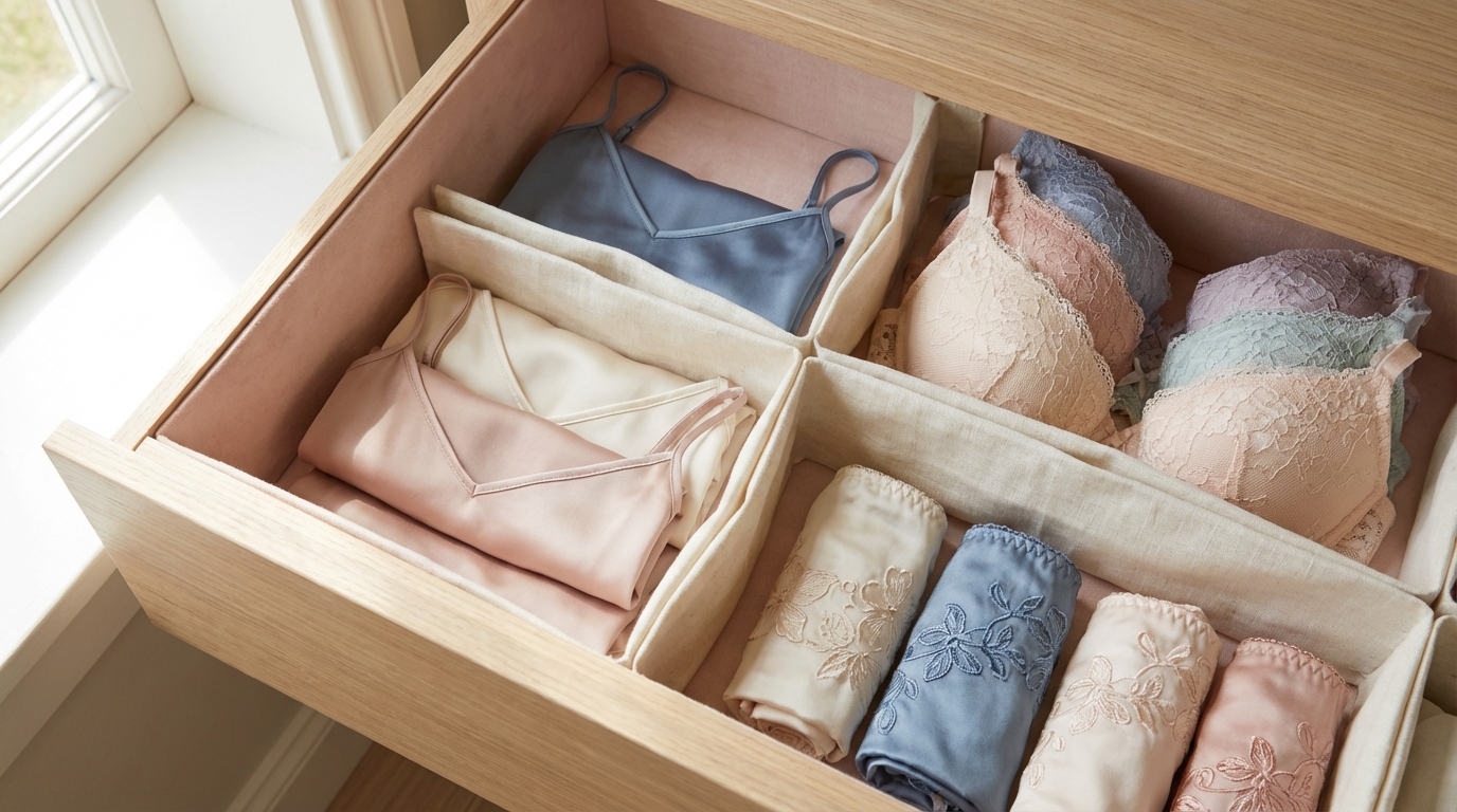 découvrez des astuces pratiques et élégantes pour organiser et préserver votre lingerie délicate, afin qu'elle reste toujours belle et bien rangée.