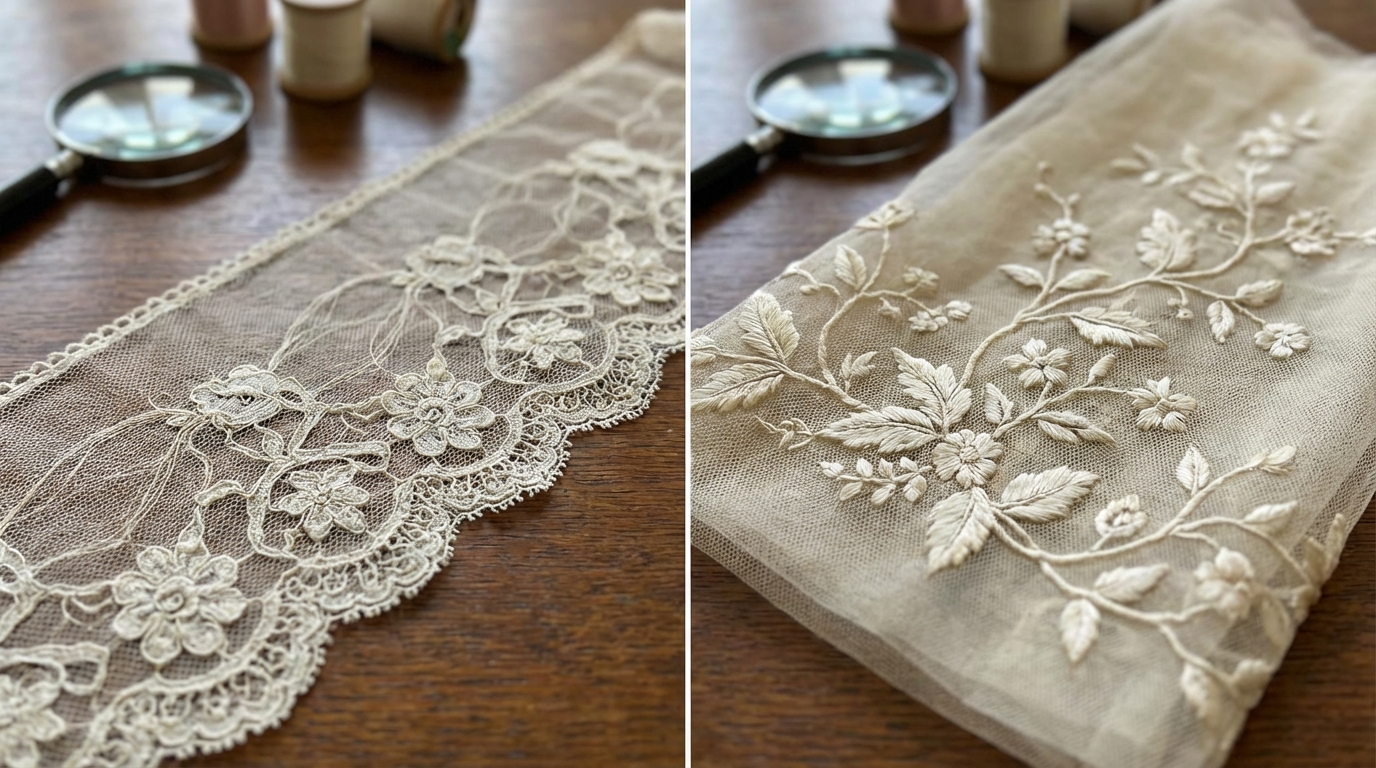 découvrez les différences entre la dentelle fine et la dentelle brodée, leurs caractéristiques distinctes et comment choisir celle qui convient le mieux à vos projets couture ou décoration.