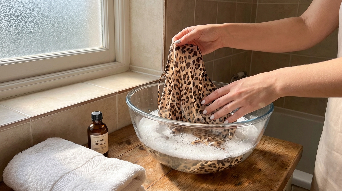 découvrez nos conseils pour l'entretien de votre nuisette léopard, incluant le lavage à la main et les astuces pour préserver sa qualité et sa douceur.