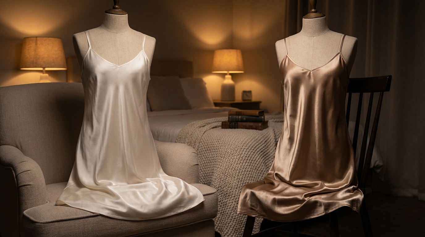 découvrez les différences entre la nuisette en soie et en satin : caractéristiques, sensations et conseils pour choisir la matière idéale pour votre confort et élégance.